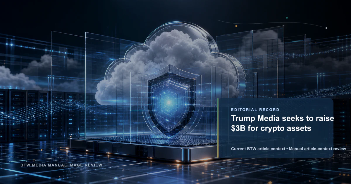 Trump Media seeks to raise $3B for crypto assets reviewed editorial image