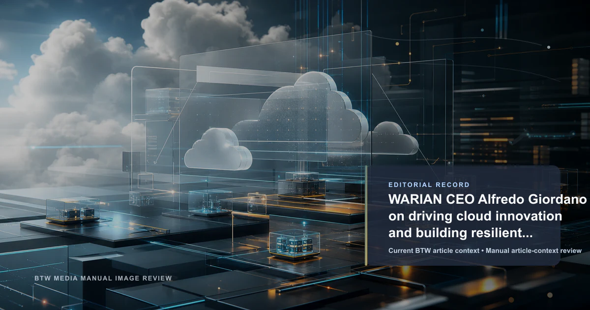 Le PDG de WARIAN, Alfredo Giordano, sur l'innovation cloud et la construction d'une infrastructure européenne résiliente