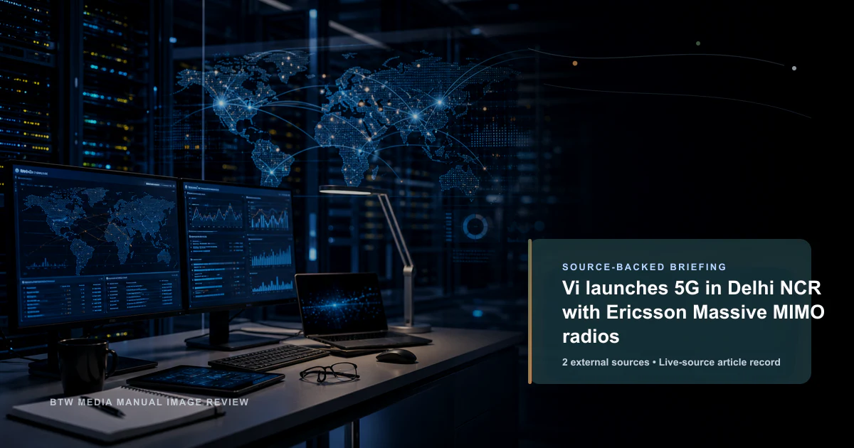 Vi lance la 5G à Delhi NCR avec les radios Massive MIMO d'Ericsson