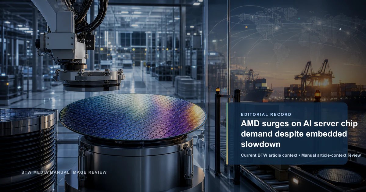 AMD bénéficie de la demande de puces IA pour serveurs malgré le ralentissement des produits embarqués