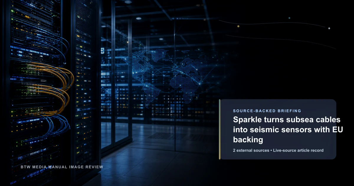 Sparkle transforme les câbles sous-marins en capteurs sismiques avec le soutien de l'UE