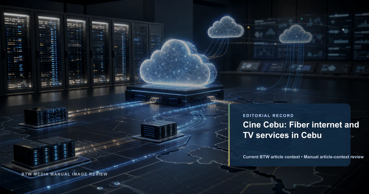 Cine Cebu: Fiber internet and TV services in Cebu reviewed editorial briefing visual