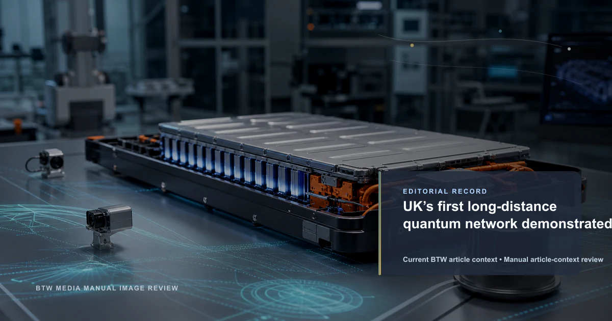 UK’s first long-distance quantum network demonstrated