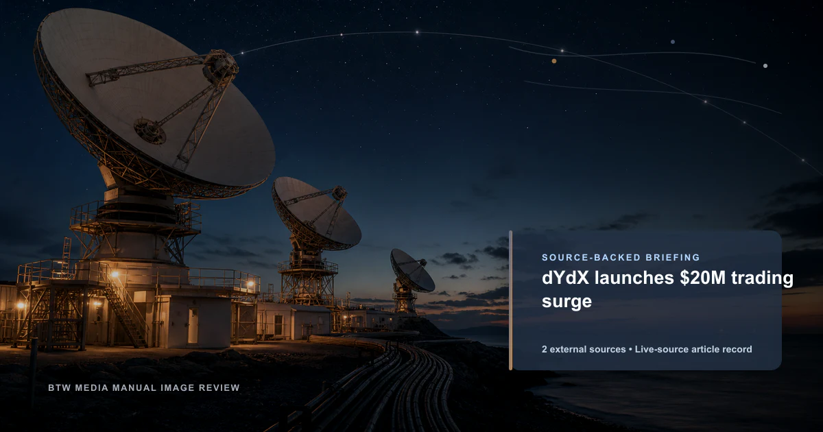 dYdX lance un sursaut de trading de 20 M$