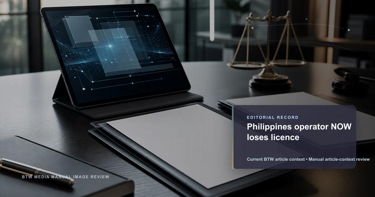Operador filipino NOW pierde su licencia