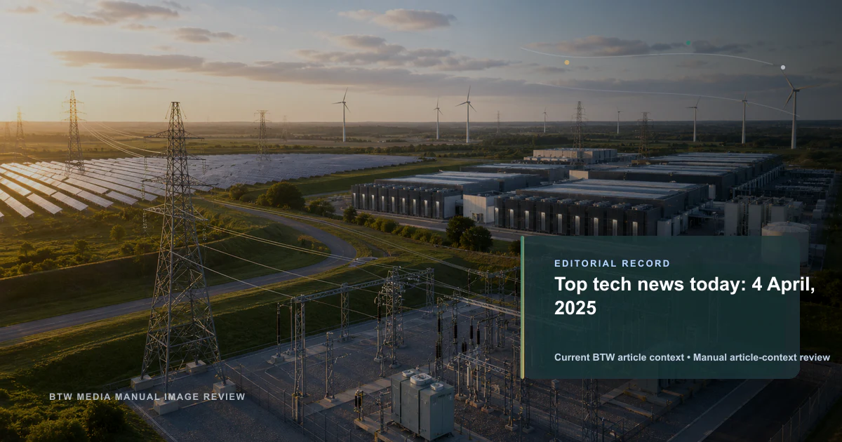 Top tech news today: 4 April, 2025