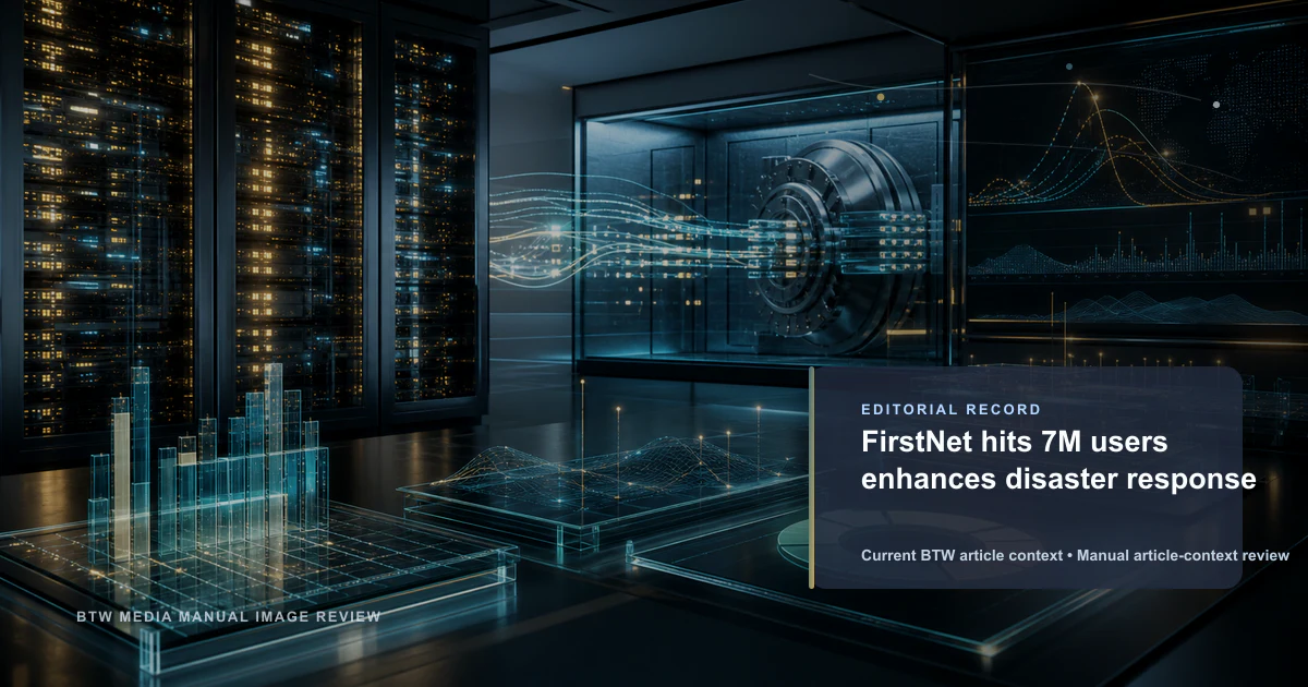 FirstNet dépasse 7M d'utilisateurs et améliore la réponse aux catastrophes