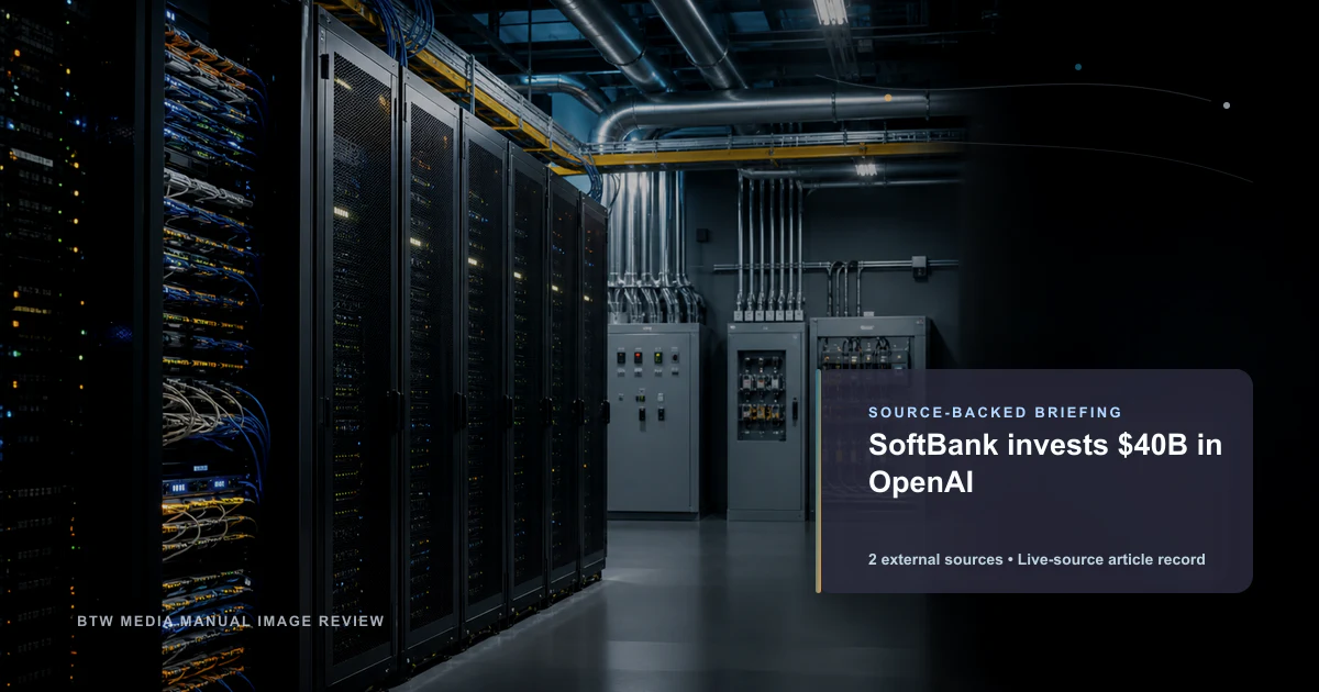 SoftBank investit 40 milliards de dollars dans OpenAI