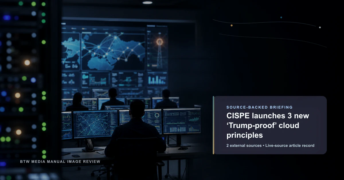 CISPE launches 3 new ‘Trump-proof’ cloud principles source-backed briefing visual