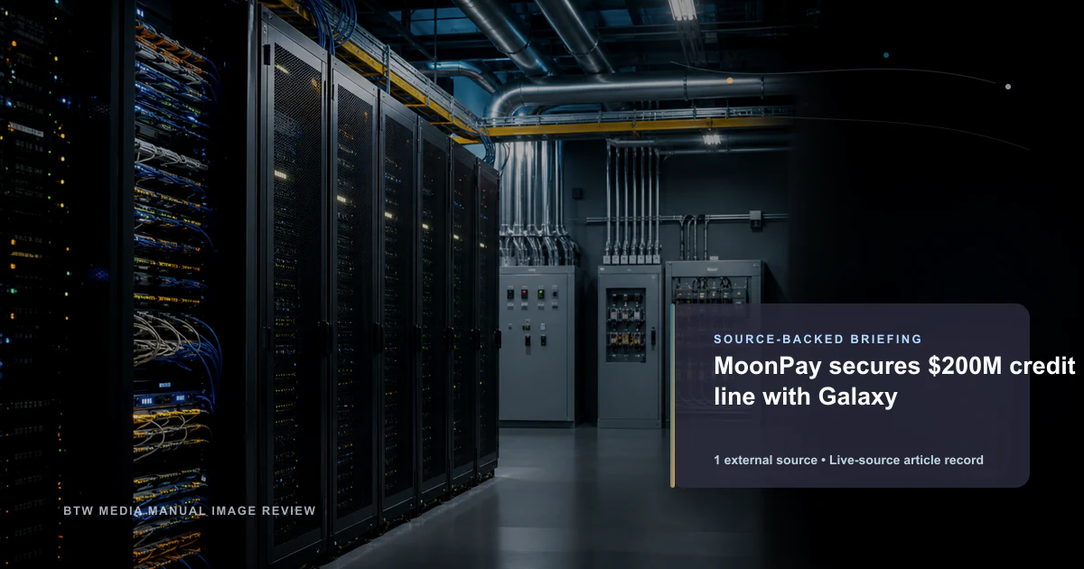 MoonPay obtient une ligne de crédit de 200 M$ auprès de Galaxy