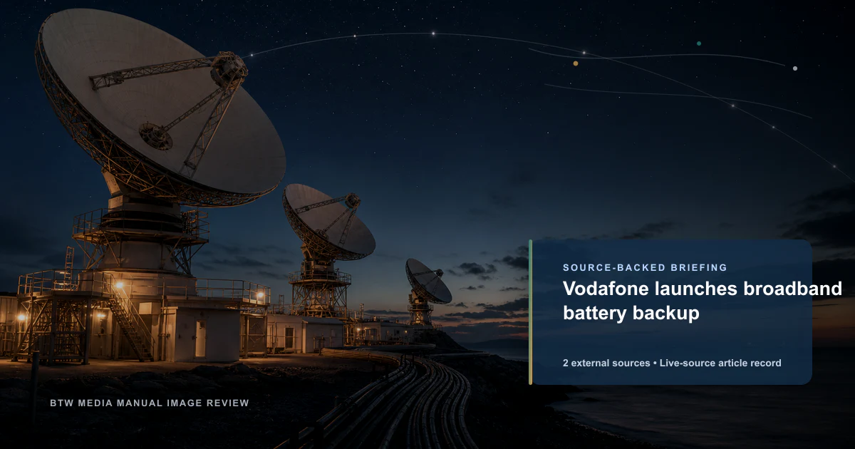 Vodafone lance une batterie de secours pour le haut débit