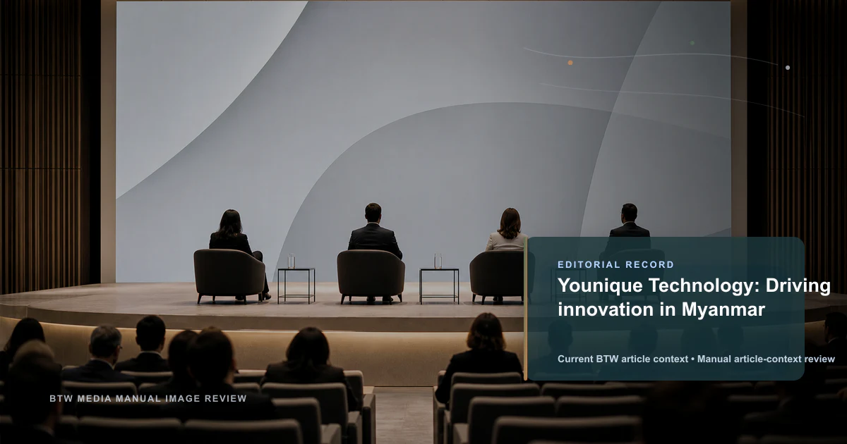 Younique Technology : moteur d'innovation au Myanmar