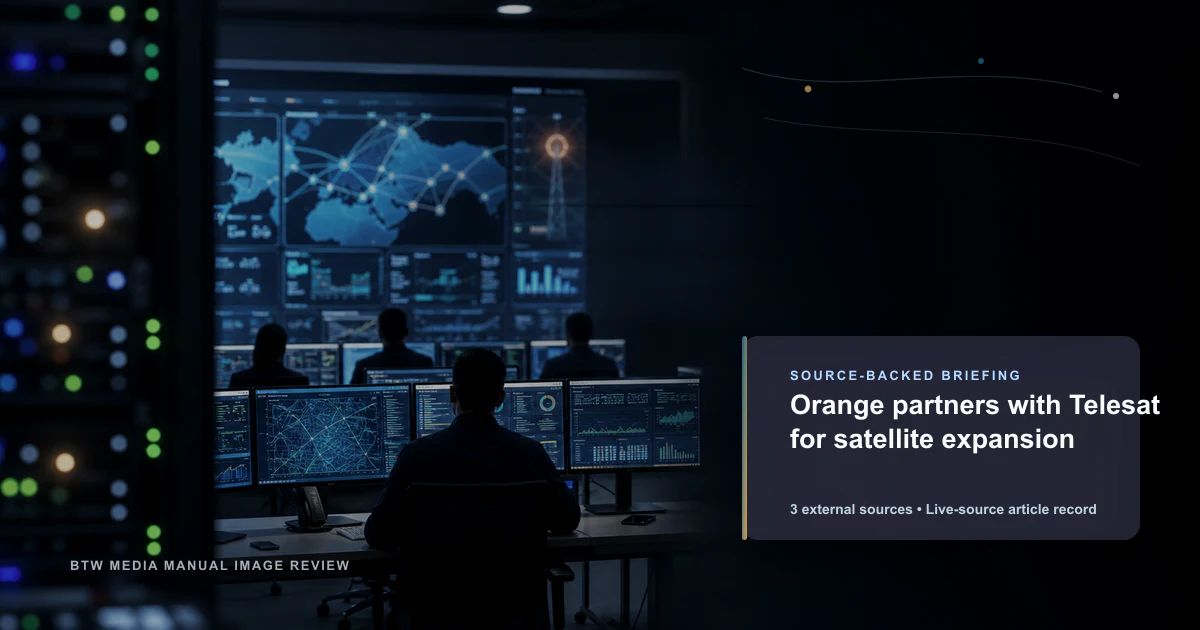 Orange 与 Telesat 合作扩展卫星连接