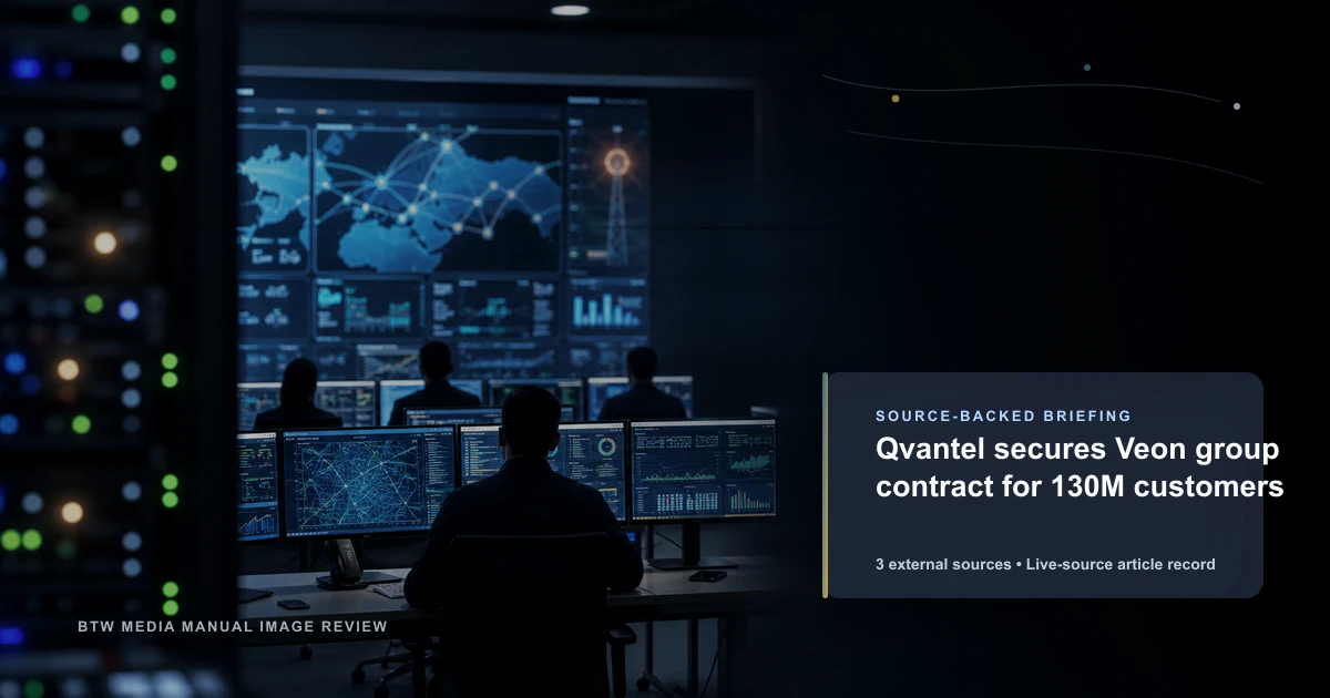 Qvantel décroche un contrat Veon Group pour 130 millions de clients