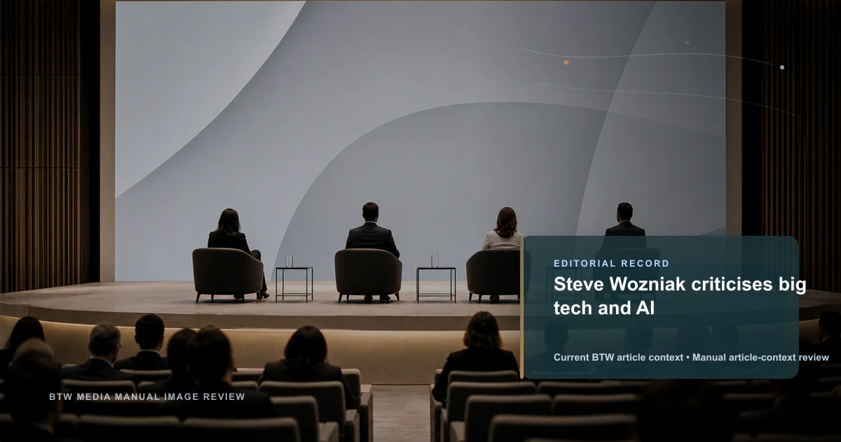 Steve Wozniak critica a las grandes tecnológicas y a la IA