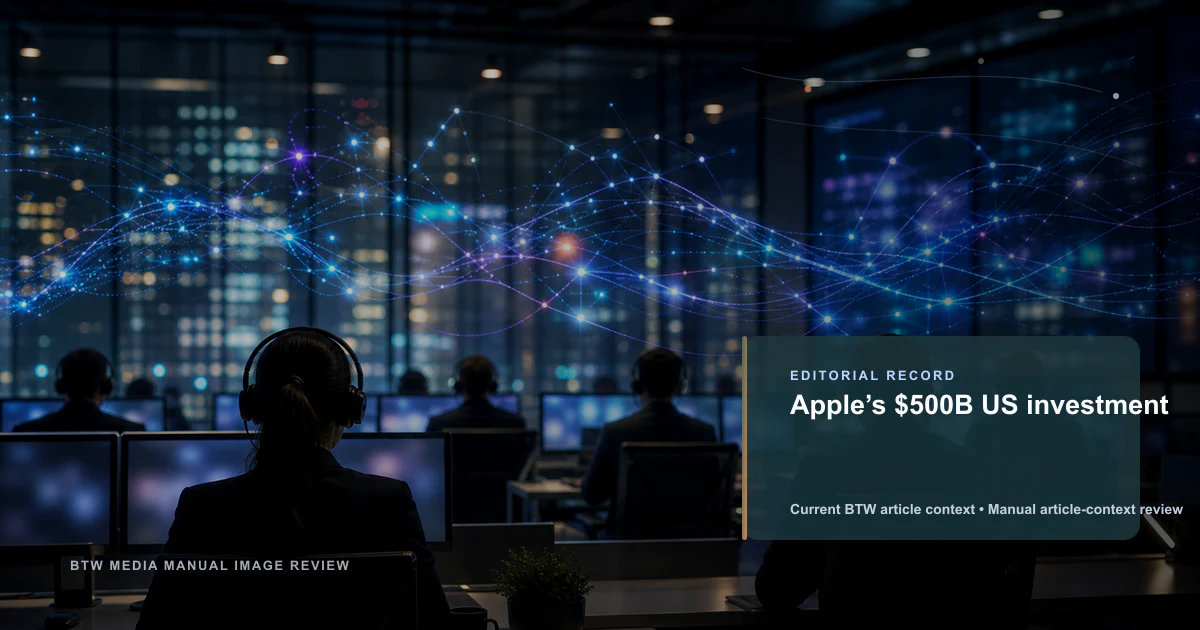 Apple annonce un investissement de 500 milliards de dollars aux États-Unis
