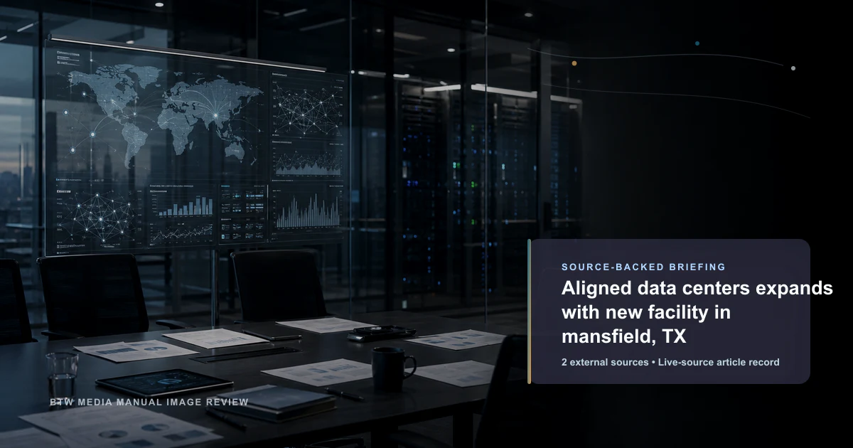 Aligned Data Centers agrandit son empreinte avec un nouveau centre de données à Mansfield, Texas