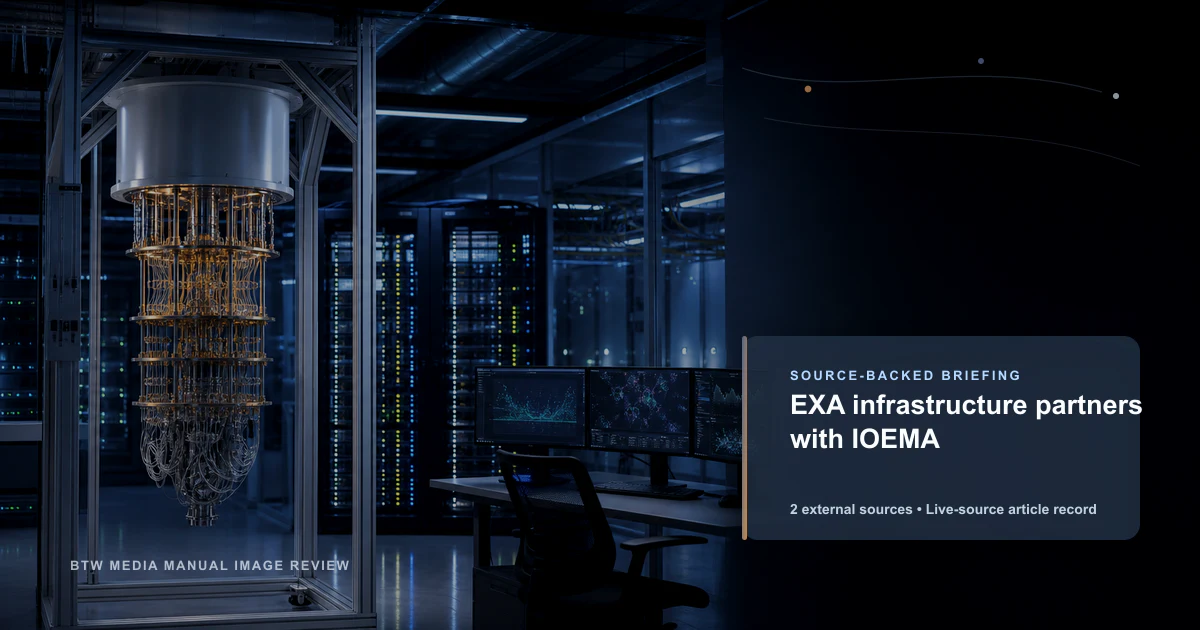 EXA infrastructure partners with IOEMA source-backed briefing visual