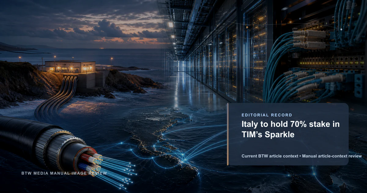 Italy to hold 70% stake in TIM’s Sparkle reviewed editorial image