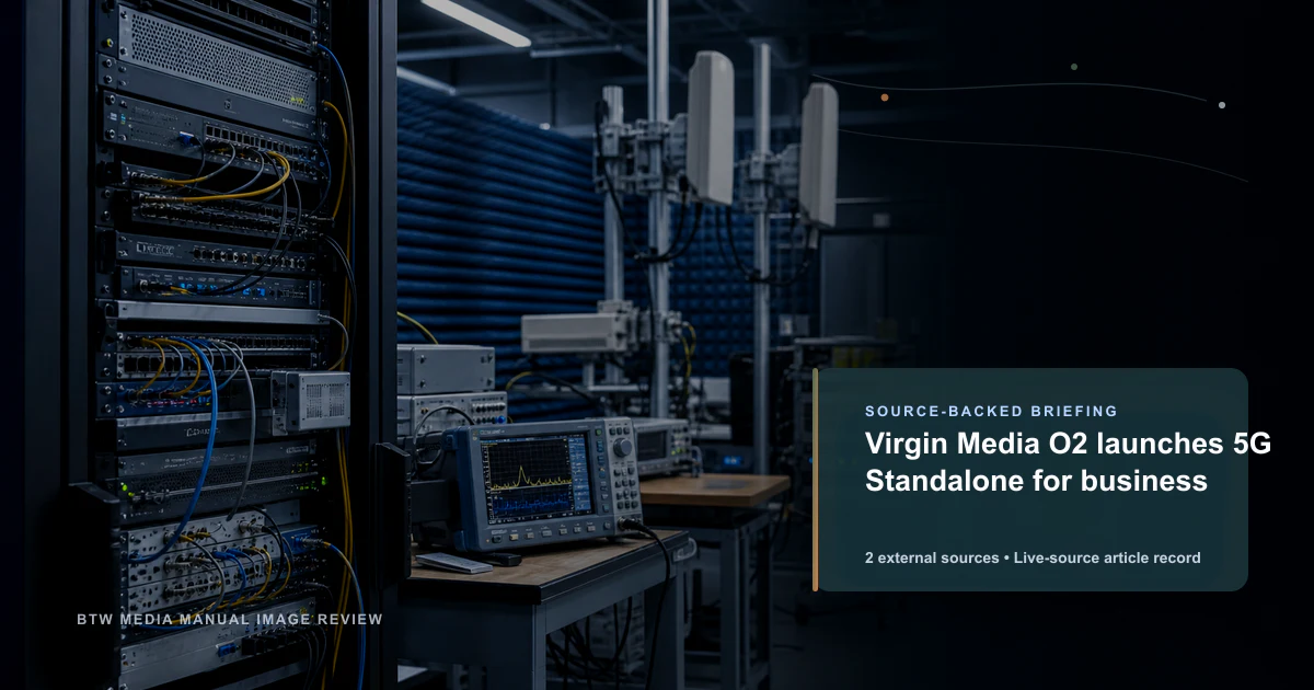 Virgin Media O2 lance la 5G Standalone pour les entreprises