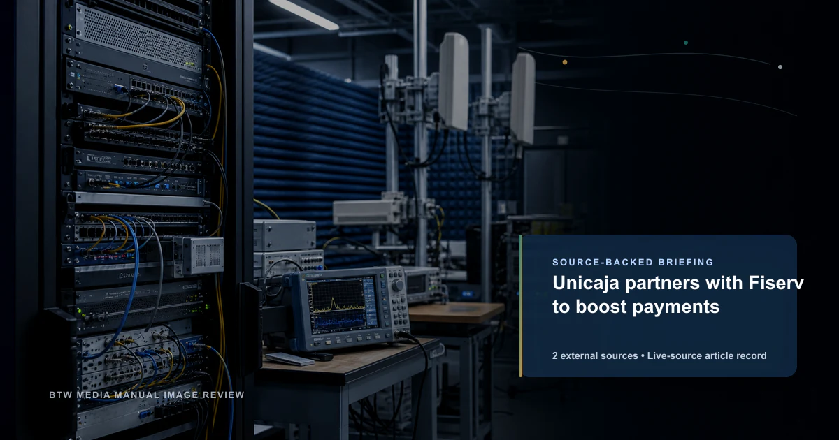 Unicaja partners with Fiserv to boost payments source-backed briefing visual