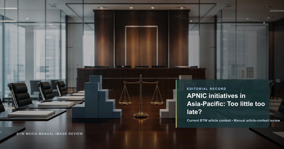 Initiatives de l'APNIC en Asie-Pacifique : trop peu, trop tard ?