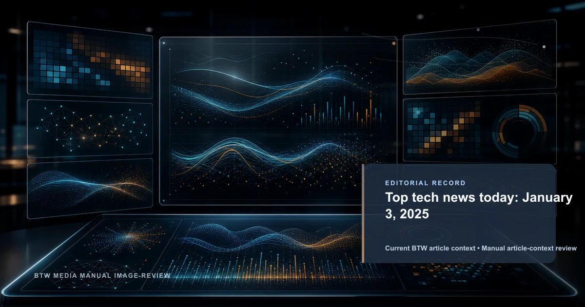 Top tech news today: January 3, 2025
