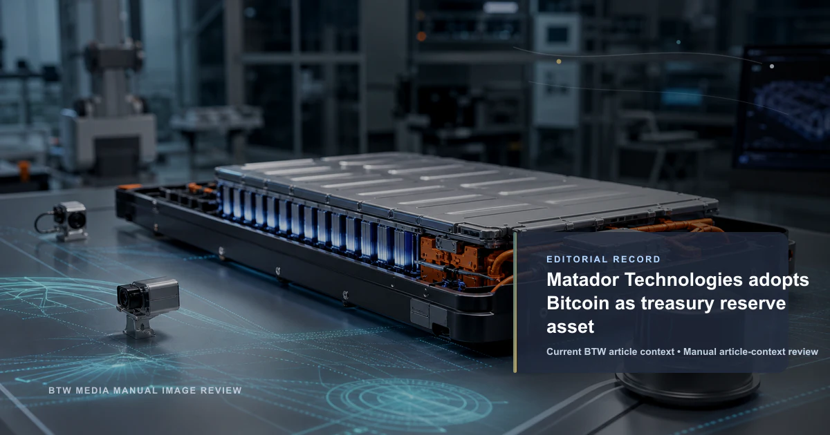 Matador Technologies adopta Bitcoin como activo de reserva de tesorería