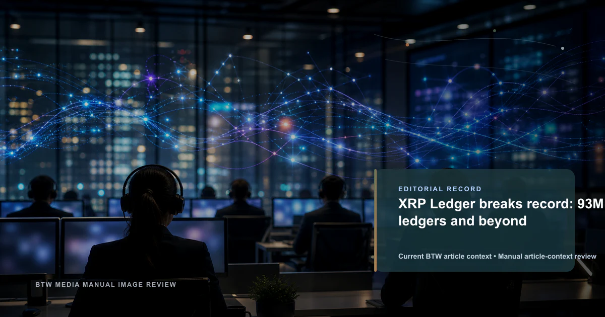 XRP Ledger rompe récord: 93M ledgers y más allá