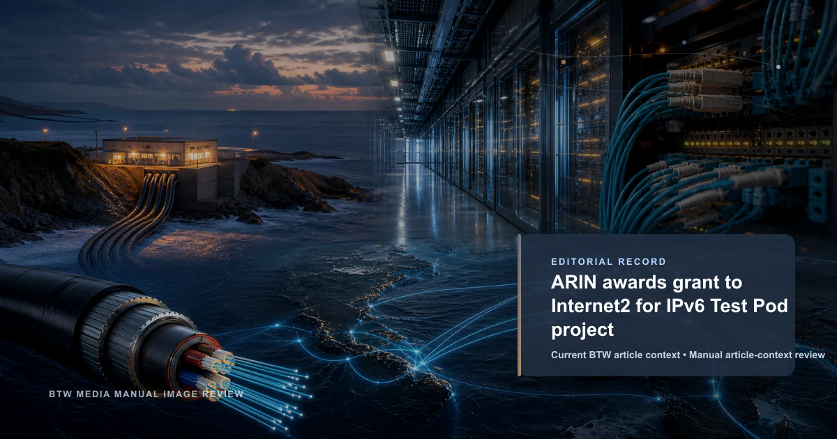 ARIN accorde une subvention à Internet2 pour le projet IPv6 Test Pod