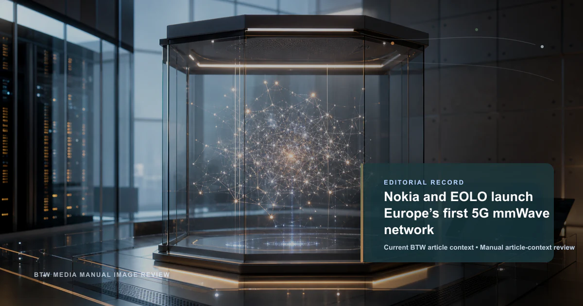 Nokia and EOLO launch Europe’s first 5G mmWave network reviewed editorial briefing visual