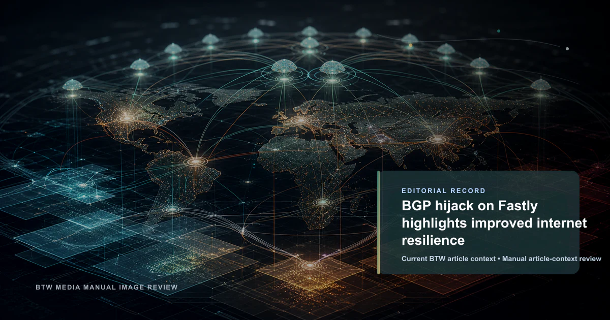 Détournement BGP sur Fastly : une meilleure résilience Internet