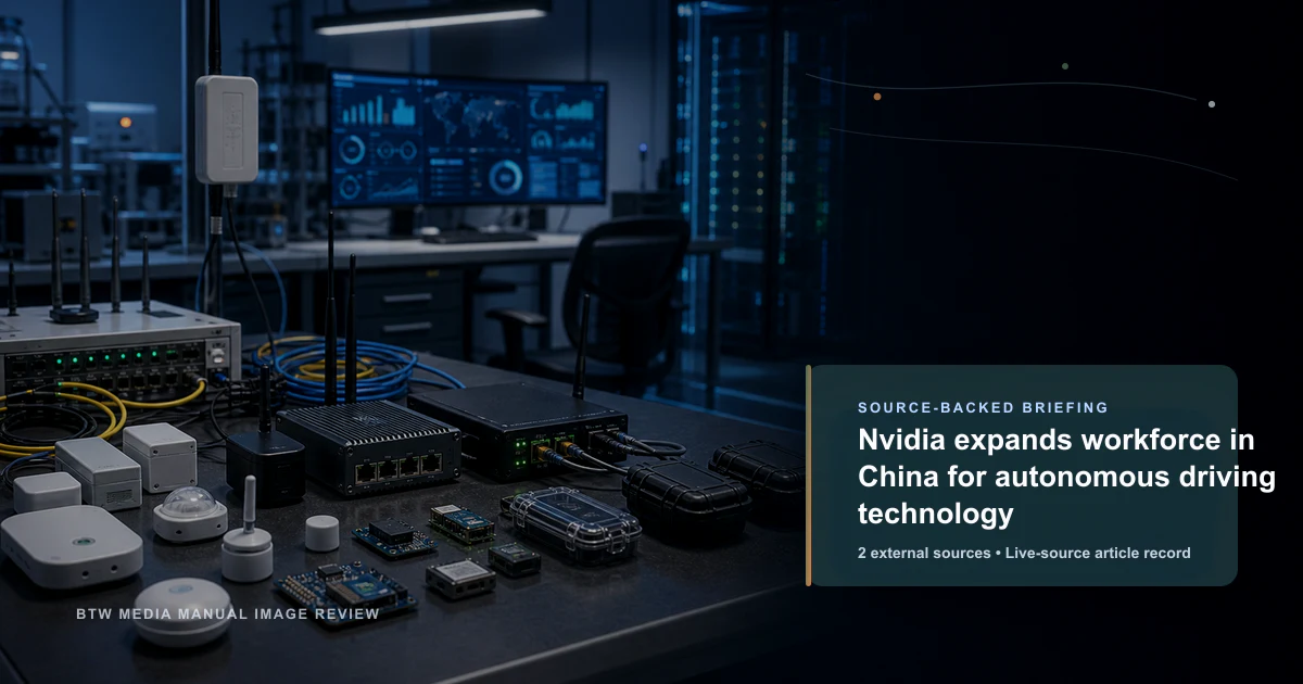 Nvidia renforce ses effectifs en Chine pour la technologie de conduite autonome