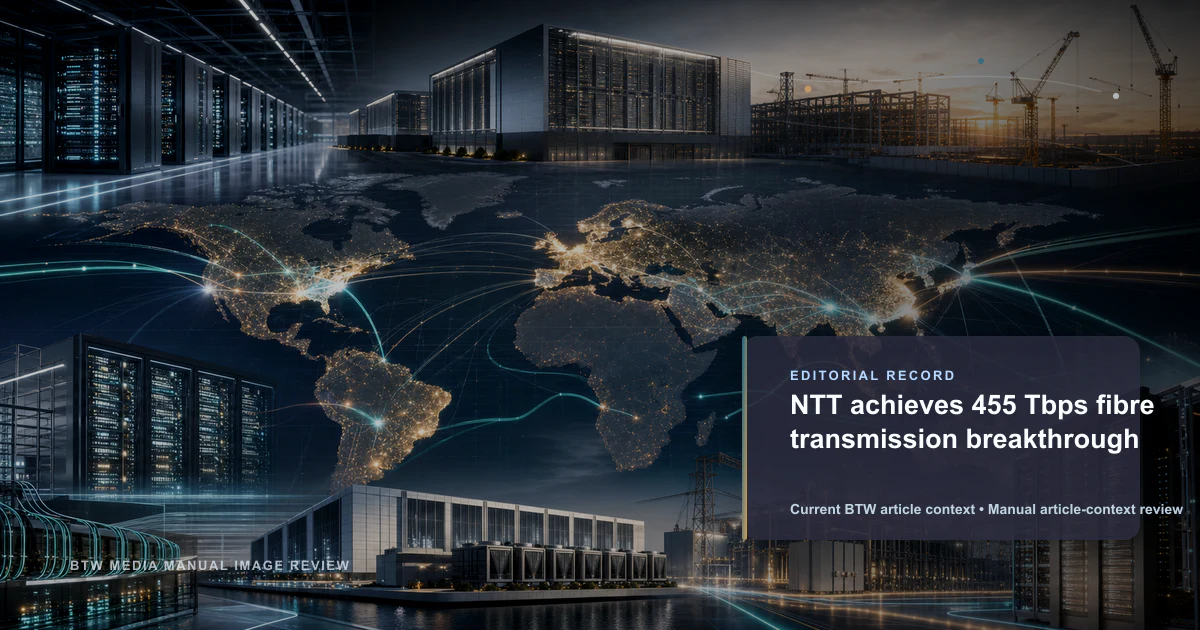 NTT 实现 455 Tbps 光纤传输突破