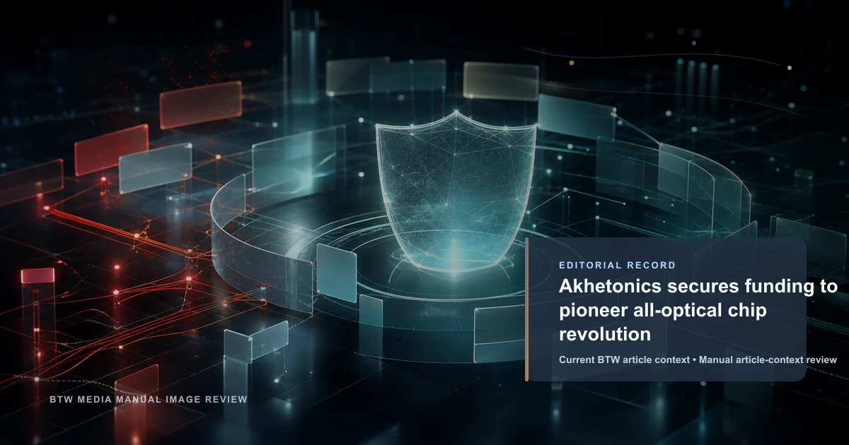Akhetonics secures funding to pioneer all-optical chip revolution reviewed editorial briefing visual