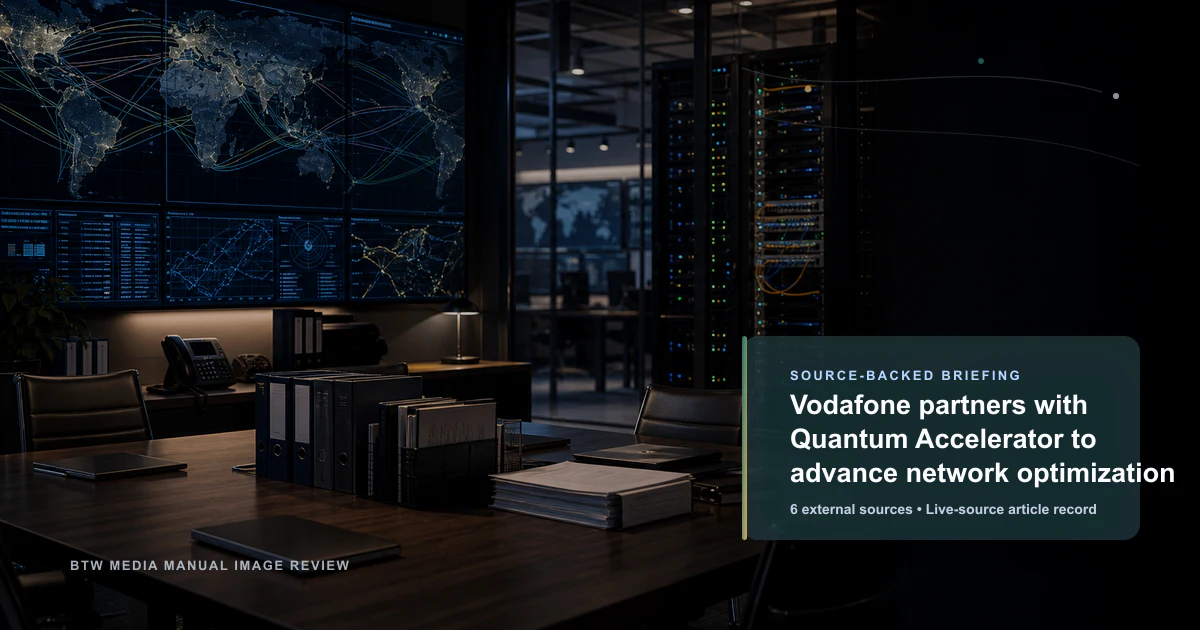 Vodafone s'associe à Quantum Accelerator pour optimiser les réseaux