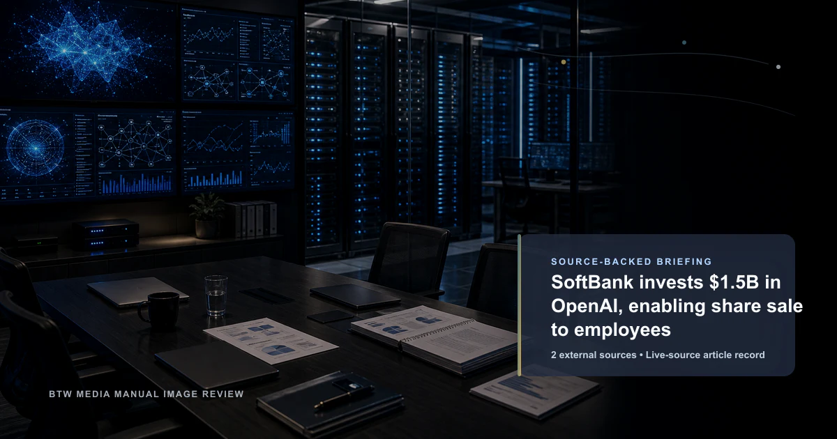 SoftBank investit 1,5 milliard de dollars dans OpenAI, permettant la vente d'actions aux employés