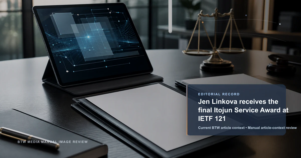 Jen Linkova reçoit le dernier prix de service Itojun à l'IETF 121