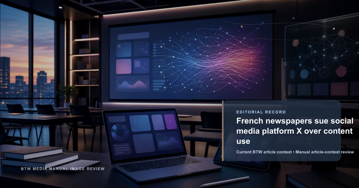 French newspapers sue social media platform X over content use