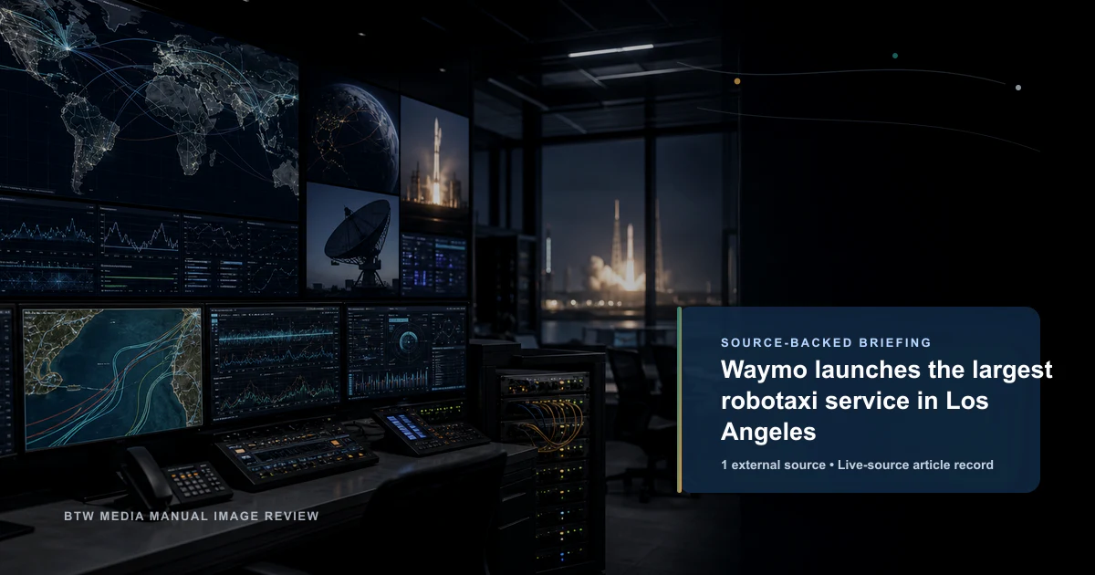 Waymo launches the largest robotaxi service in Los Angeles
