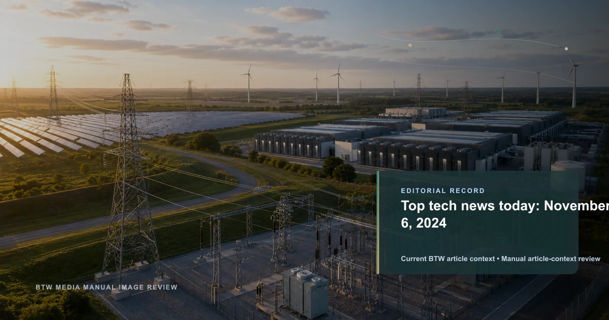 Actualités technologiques du jour : 6 novembre 2024