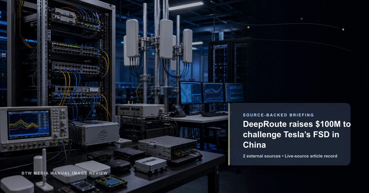 DeepRoute lève 100 millions de dollars pour défier le FSD de Tesla en Chine