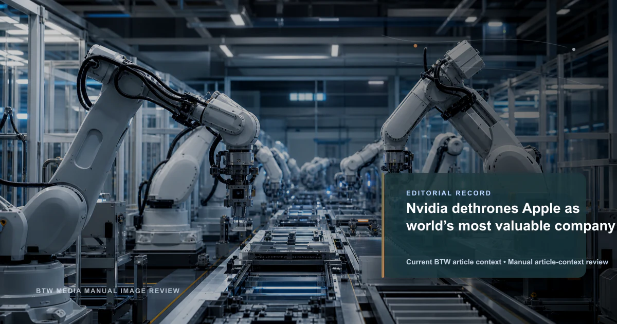 Nvidia destrona a Apple como la empresa más valiosa del mundo