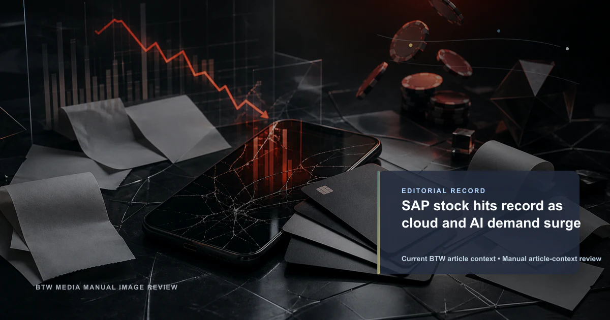 Acciones de SAP alcanzan récord por demanda de nube e IA