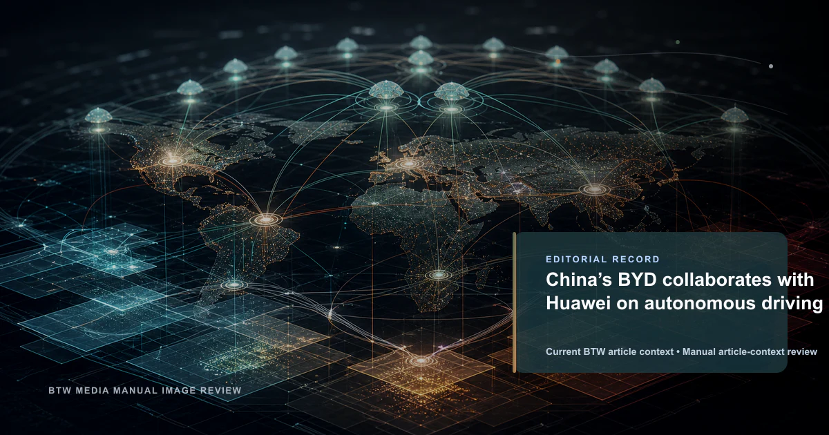 BYD Chine s'associe à Huawei pour la conduite autonome