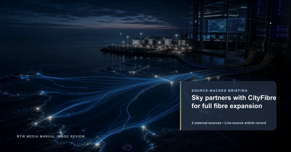 Sky s'associe à CityFibre pour l'expansion de la fibre optique