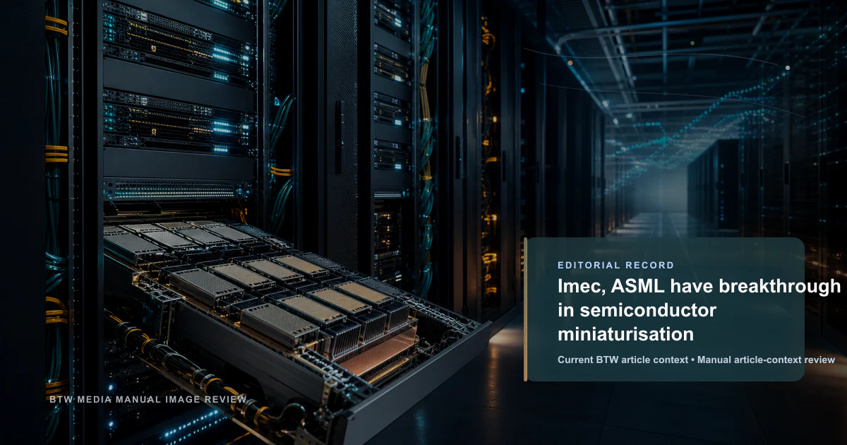 Imec et ASML réalisent une percée dans la miniaturisation des semi-conducteurs