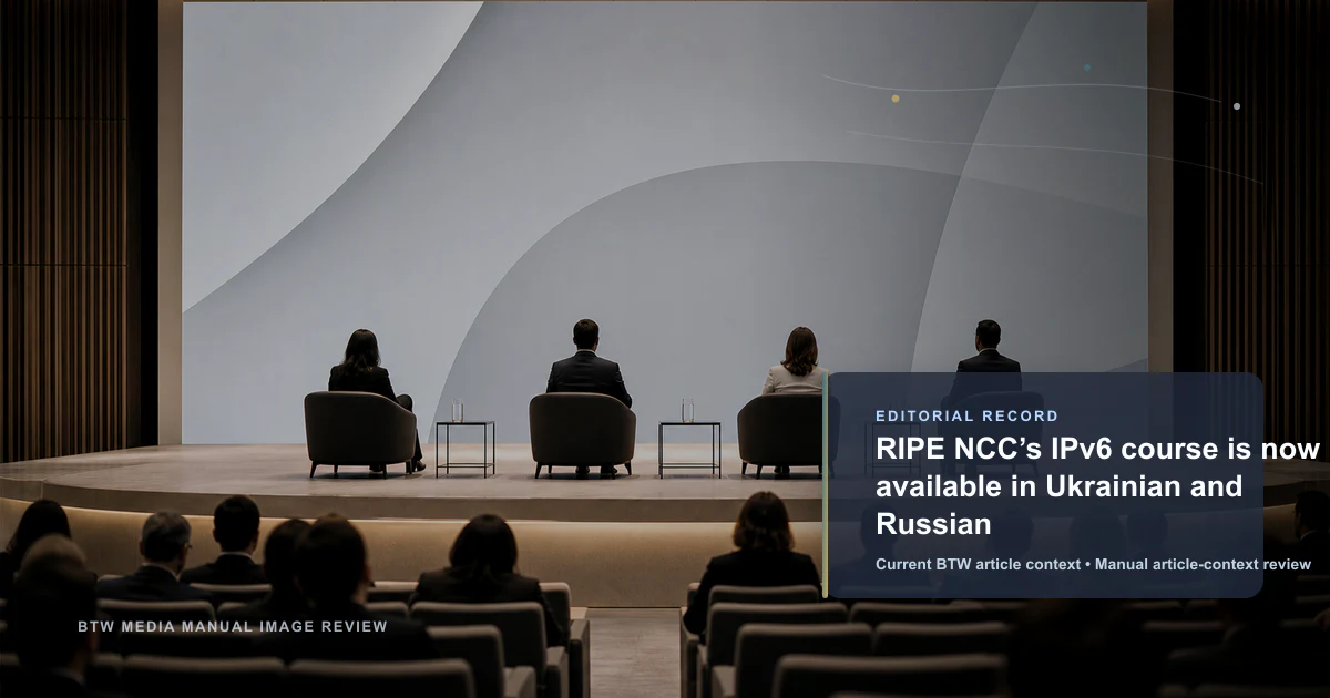 Le cours IPv6 du RIPE NCC est désormais disponible en ukrainien et en russe