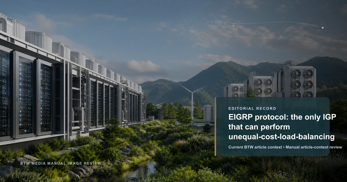 EIGRP protocol: the only IGP that can perform unequal-cost-load-balancing reviewed editorial briefing visual
