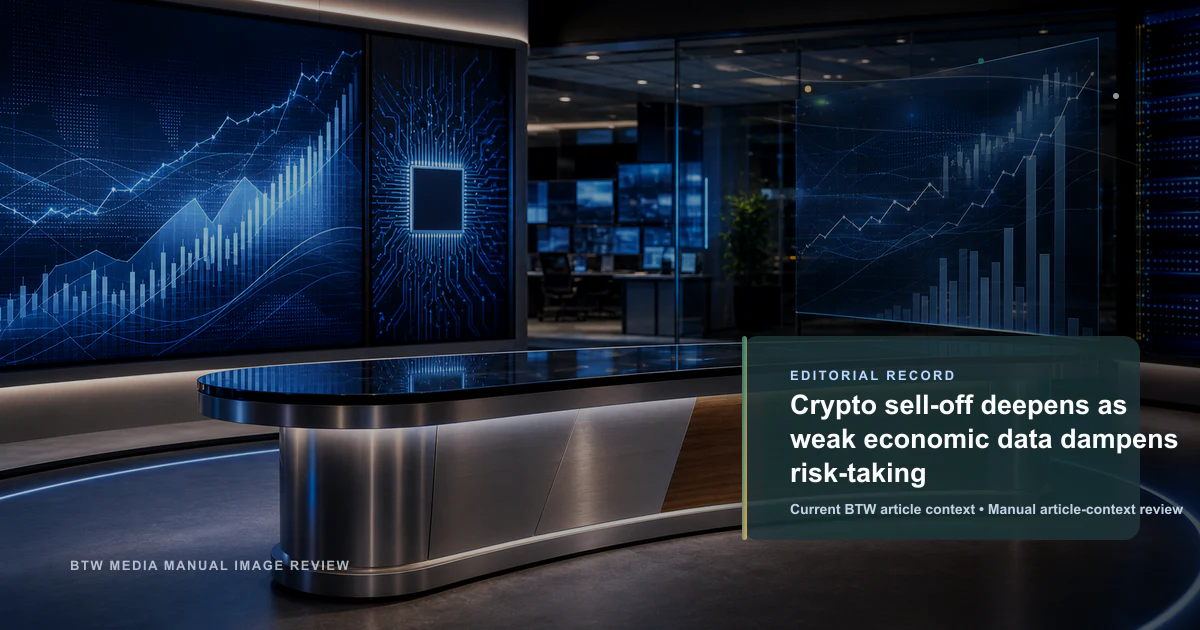 La venta masiva de criptomonedas se profundiza mientras los datos económicos débiles frenan la toma de riesgos